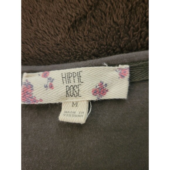Hippie Rose Floral Top Short Sleeve Lightweight Medium - Picture 6 of 8